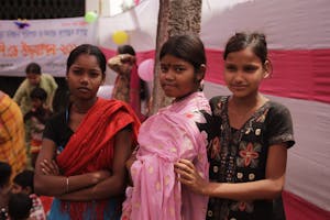 Photo of young girls in Bangladesh