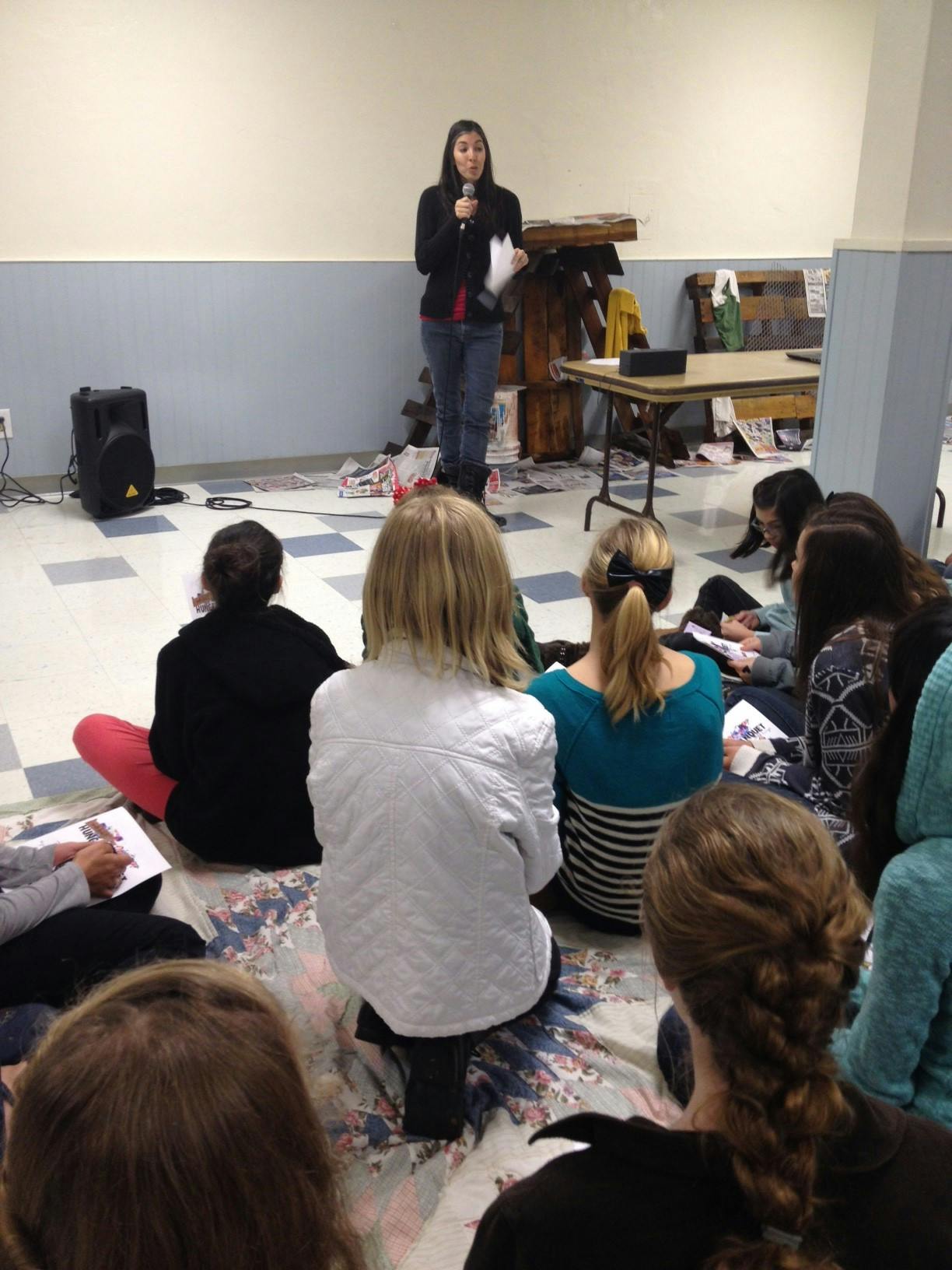 Hunger Banquet discussion