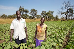 Toyota and Mary after agricultural training in Uganda