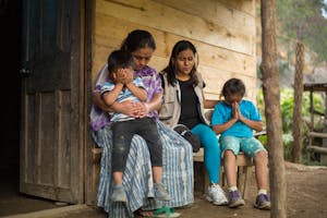 Guatemala family praying
