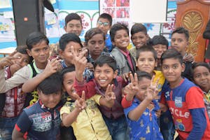 smiling Bangladeshi boys