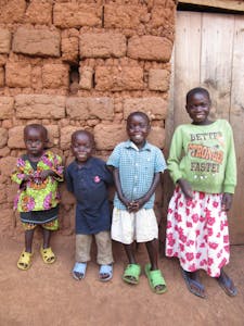 A Group of Children in Burundi Smiling