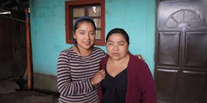 Daughter Evelyn and her Mother Tomasa Are FH Participants in Guatemala