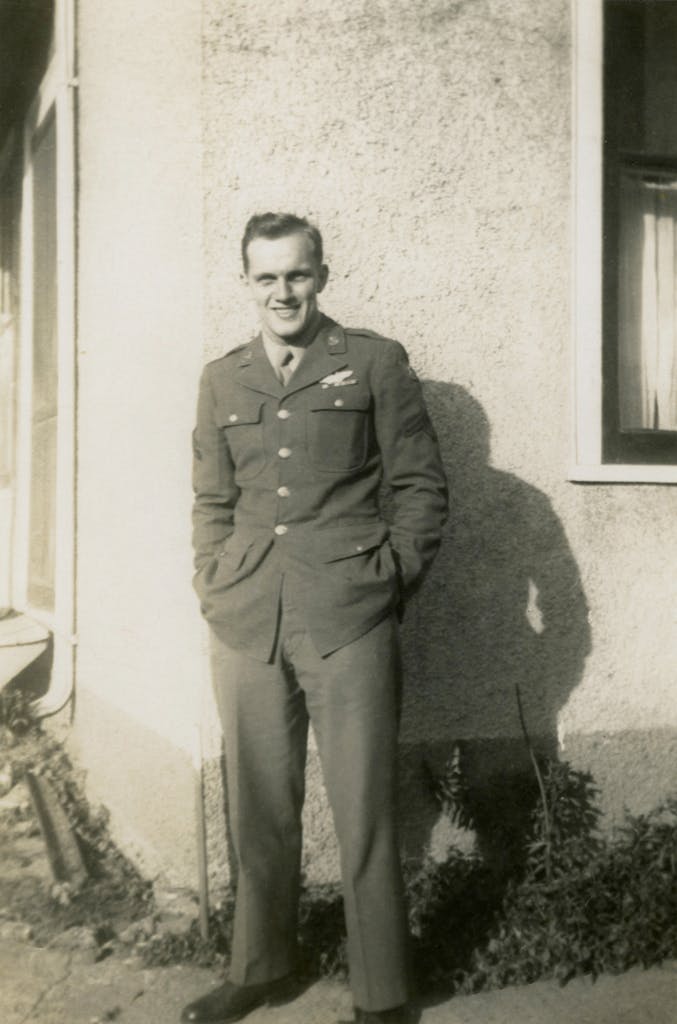 Lawrence Edward Ward as a young man in the Air Force