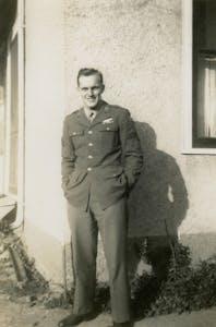 Lawrence Edward Ward as a young man in the Air Force