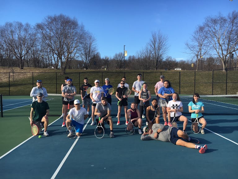 The Lebanon Valley College Tennis team worked together to help a village in need.