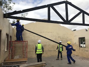 Rebuilding School in Mozambique
