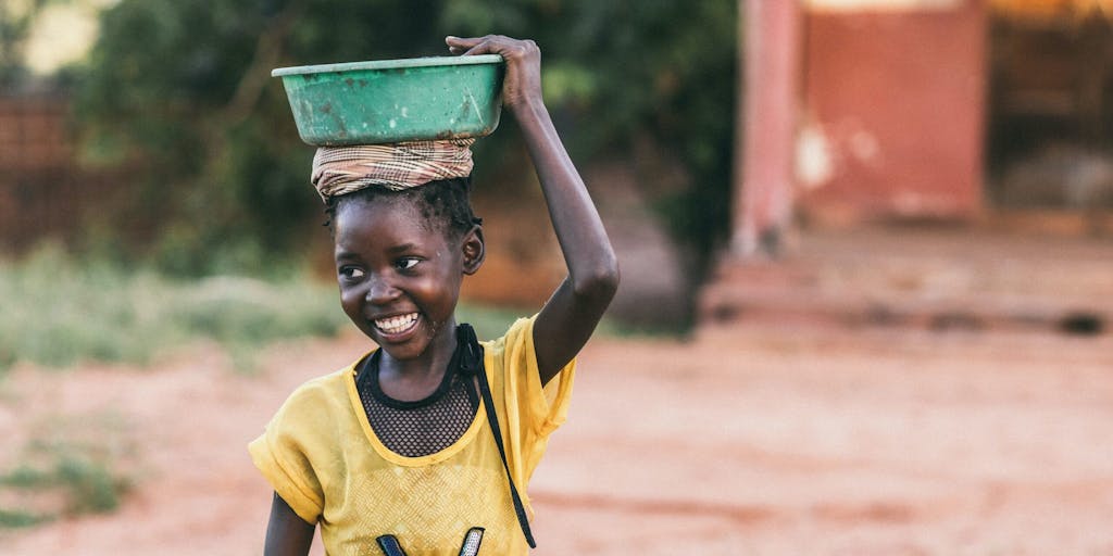 A Girl in Mozambique Smiles