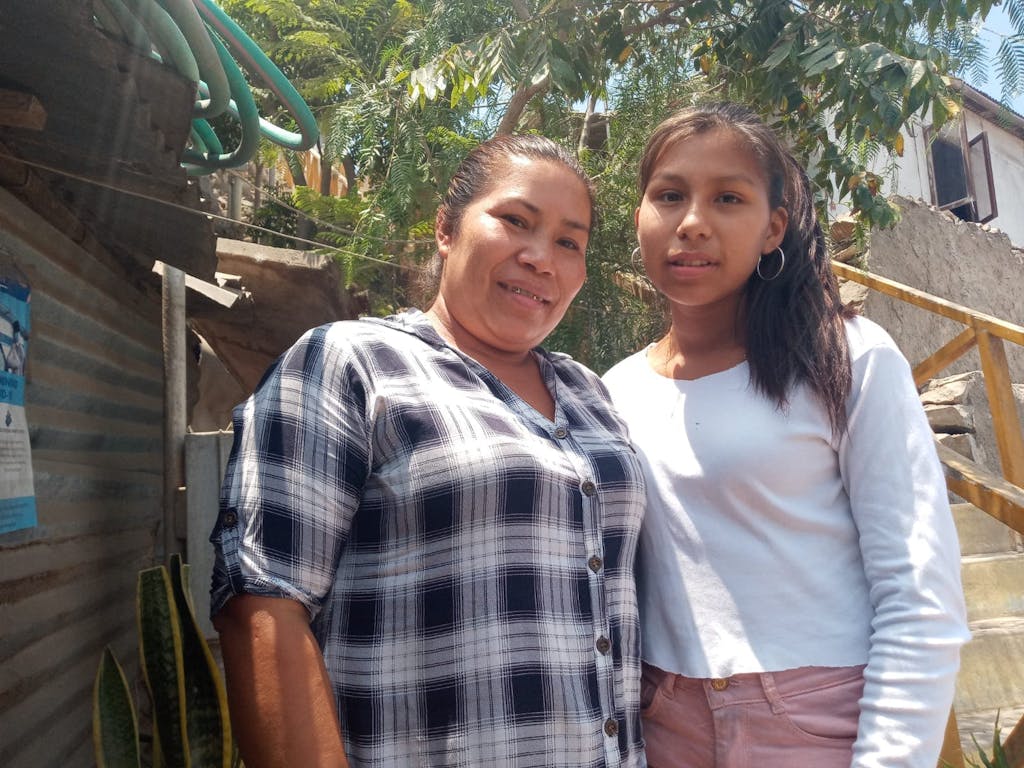 Romina, right, and her mom Milna learn the importance of physical, emotional and spiritual growth as well as women working together in their community