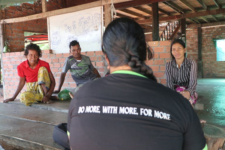 Sievminh’s parents participating in trainings led by FH.