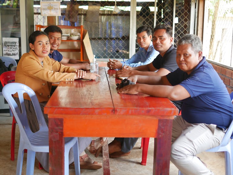 FH Staff with school director