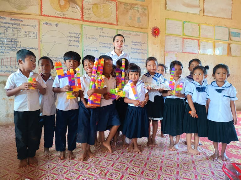 Children in Cambodia have access to FH children's clubs that promote learning through play along with their regular studies.