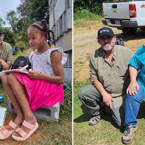 They recently visited one of their sponsored children, Debora (above), in the Dominican Republic and say, “it was amazing!”